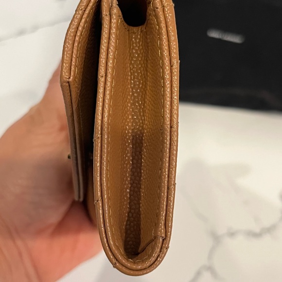 Authentic Cassandra YSL Matelasse Small Envelope Wallet-Grain DePoudre Embossed - Picture 8 of 8